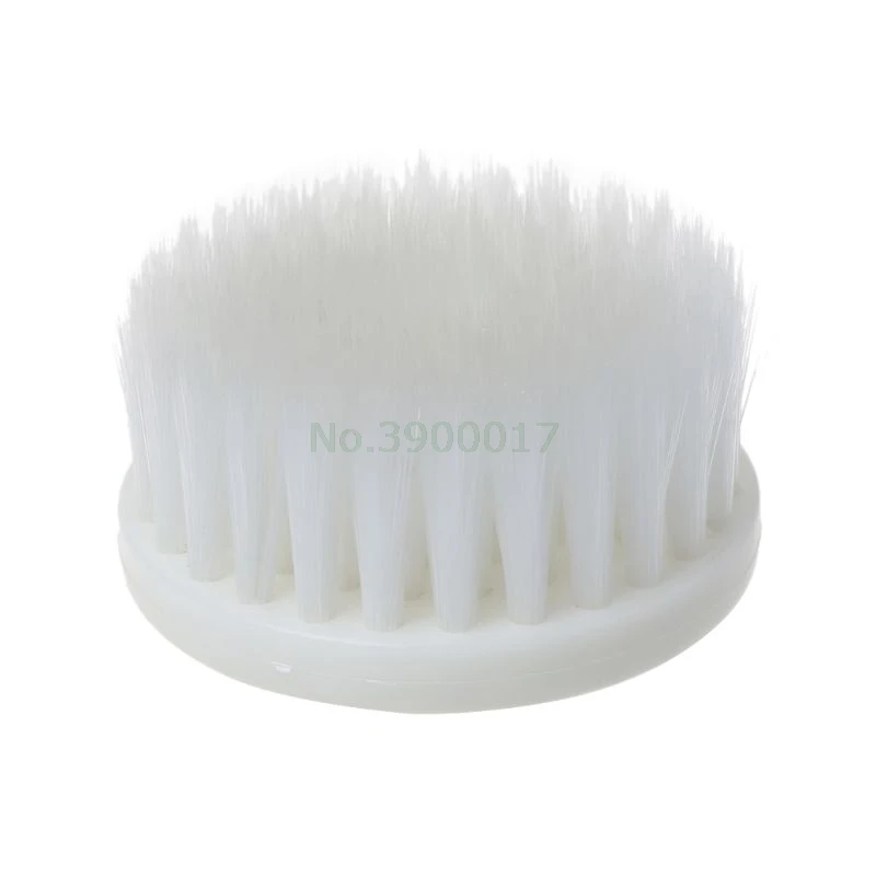 60mm White Soft Drill Powered Brush Head For Cleaning Car Carpet Bath Fabric New