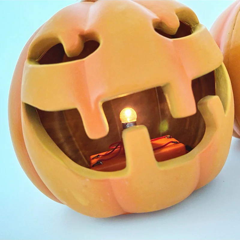 Halloween decoration pumpkin lantern ornament lantern halloween party desktop center decoration house decoration LED glowing