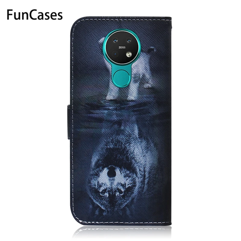 Coque portefeuille à rabat magnétique, étui de protection pour Nokia 7.2 TA-7.2 TA-1196 TA-1181 TA-1178 TA-1193 TA-6.2