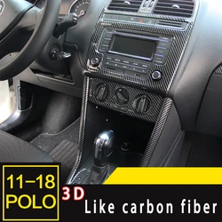 Car Styling For VW Polo 2011 2012 2013 2014 2015 2016 2017 2018 ABS Carbon Fiber Decorative Sequin Air outlet patch Accessory