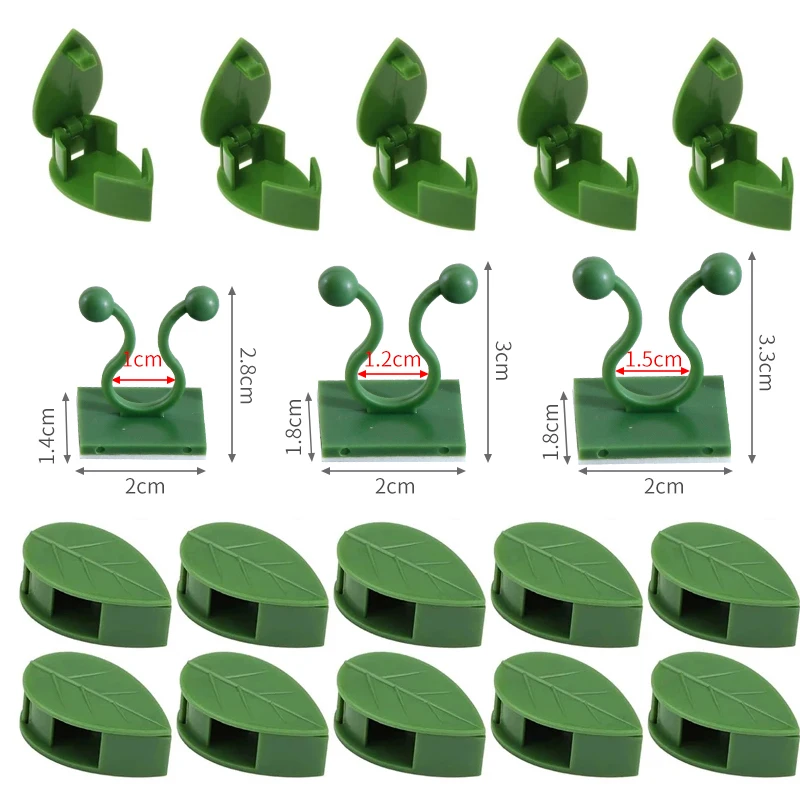 Invisible Wall Rattan Clamp Plant Climbing Wall Self-Adhesive Fixator Vine Buckle Hook Rattan Fixed Clip Bracket Plant Stent Sup