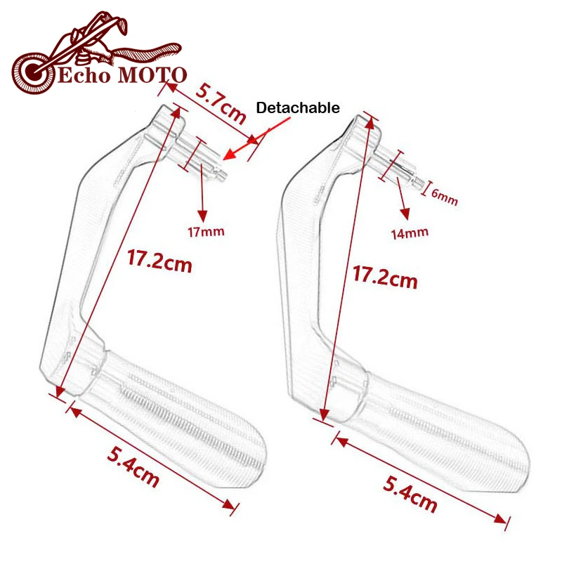 For Kawasaki ZX10 ZX12R ZX6R ZX9R ZX14R Ninja 250 300 400 500R 600R 750R Z750 Z1000 Handlebar Grip Brake Clutch Levers Protector