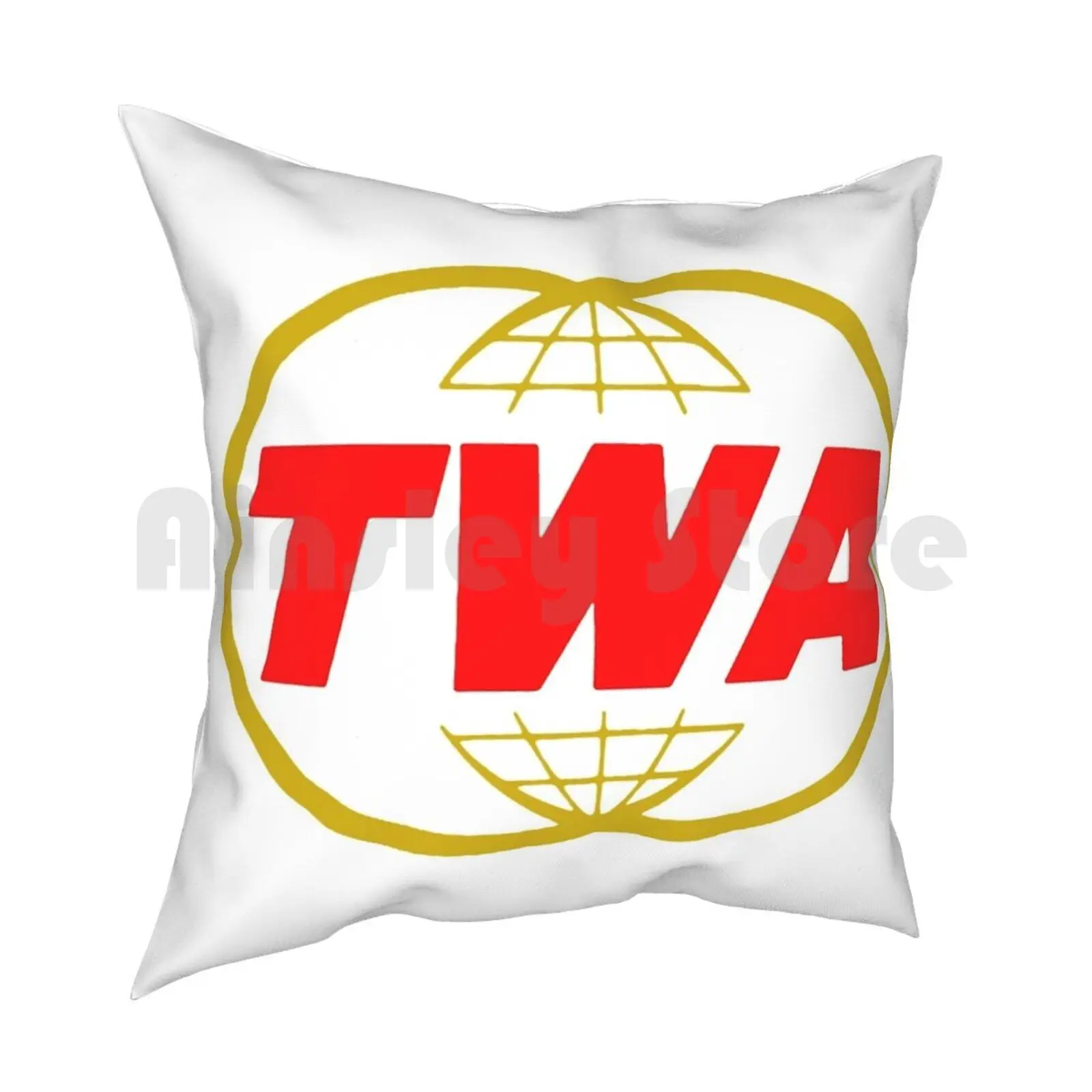 Twa Transworld Usa Pillow Case Printed Home Soft DIY Pillow cover Twa Transworld Usa Panam Boeing Jet Liner Air Travel