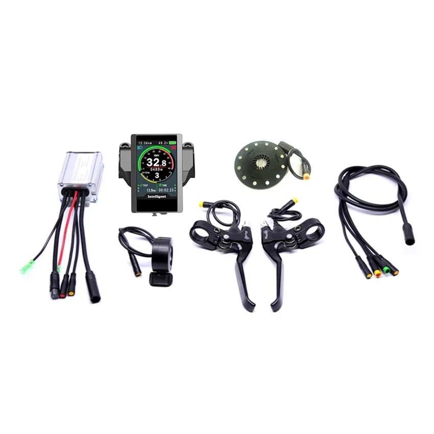 Color display Waterproof Electric 36v350w Front/rear Bike Conversion Kit Brushless Hub Motor wheel bicycle With Ebike System