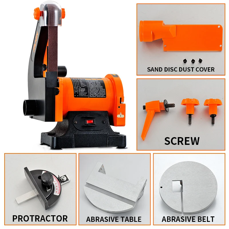 300W Sanding Belt Machine, Sanding Table, Small Sanding Machine, Metal Polishing And Rust Removal