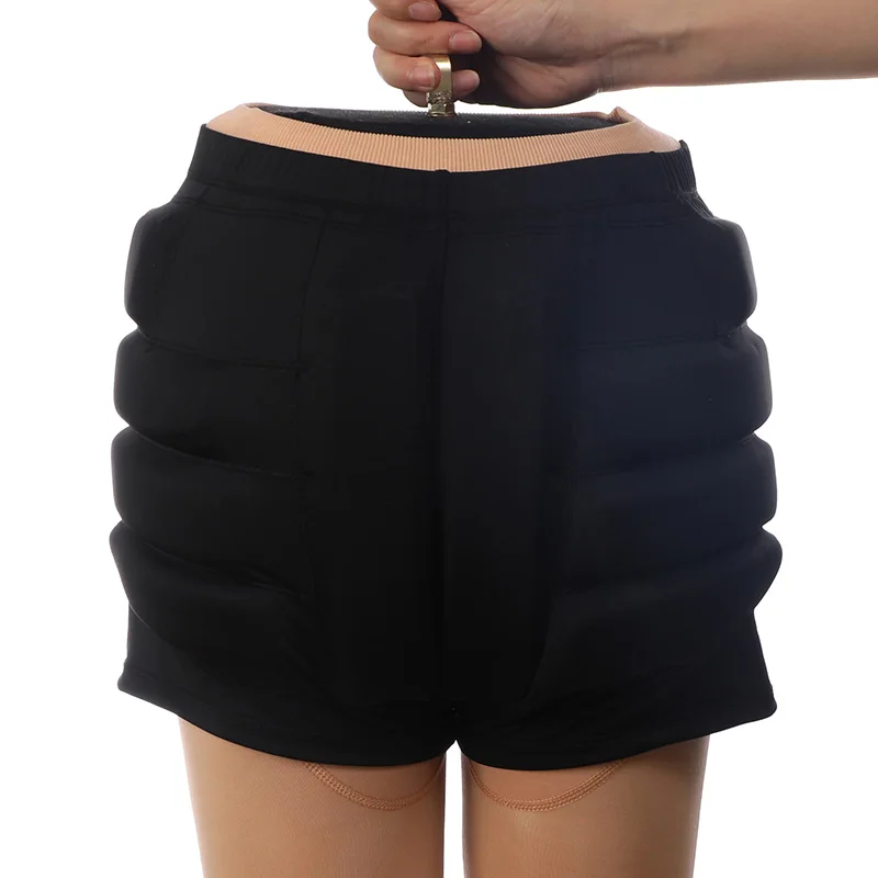 Custom Size Figure Skating Hip Protector Sports Safety Supporter Protective Mat Zipper Black