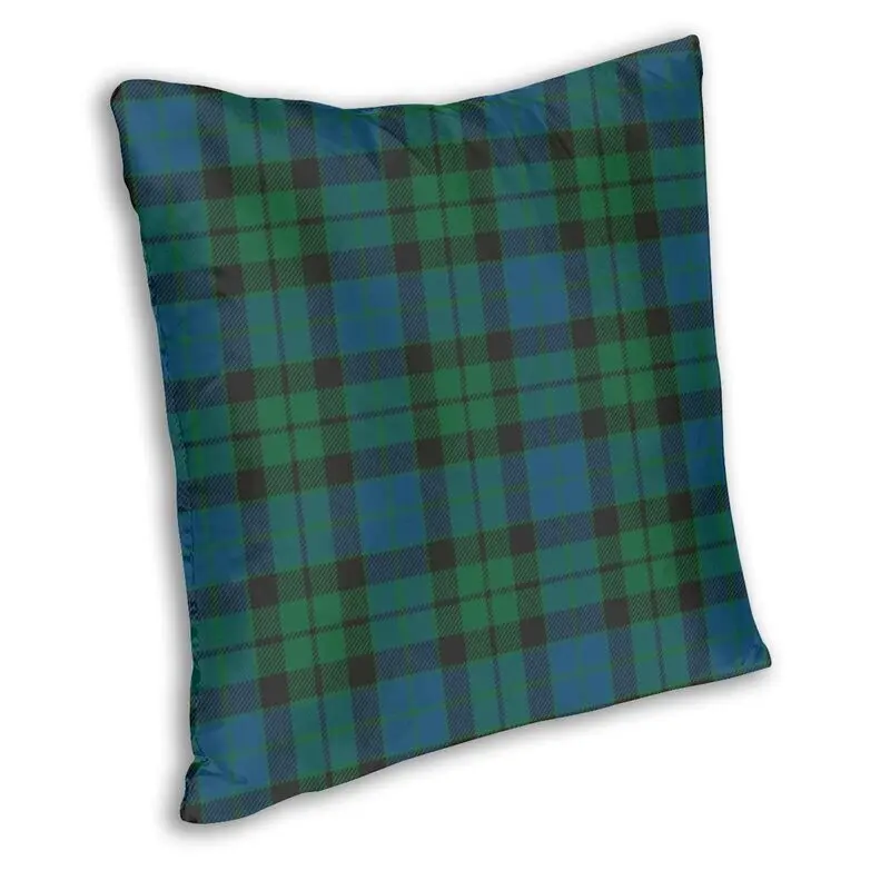 Custom Modern Mackay Tartan Plaid Square Pillow Case Decoration 3D Two Side Printing Fashion Gingham Cushion Cover for Car