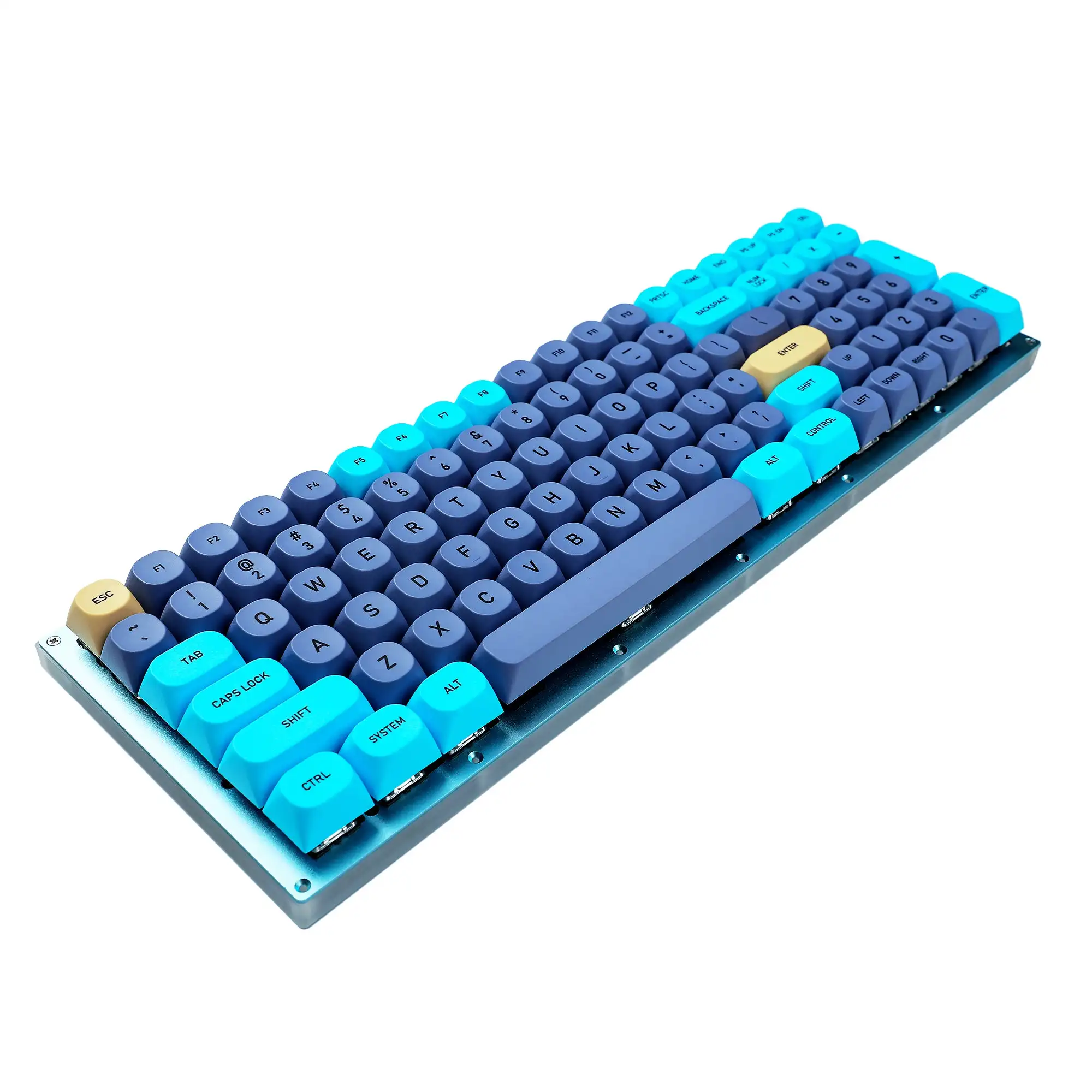 Sanwich 96 Hotswap Keyboard Kit QMK VIA Underglow RGB ANSI ISO PCB CNC Alu Case For MX Mechanical Keyboard DIY No Keycaps