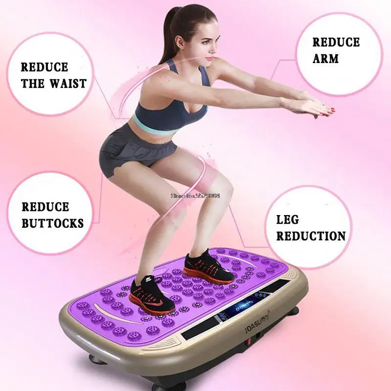 Exercise Fitness Vibration Machine Trainer Plate Platform Body Shaper Platform Machines Weight Loss Shaking Workout 150KG/180W