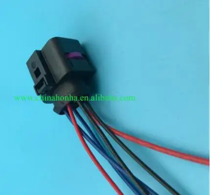 Free shipping LSU 4.2 sensor connector pigtail  1J0973733 6-way 350 Plug wiring harness  1J0 973 733