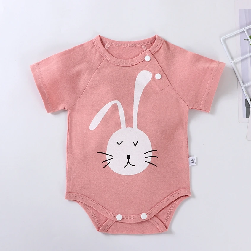 Newborn Baby Rompers Cotton Infant Body Short Sleeve baby Jumpsuit Cartoon Baby Boy Girl clothes 0-24M Crawling Baby