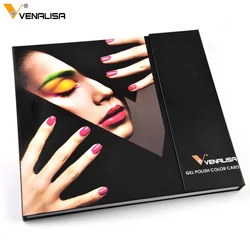 Venalisa 60 color Nail Art Acrylic False Practical Tips Display nail tip Manicure DIY Display Book for Gel Polish Lacquer Varnis