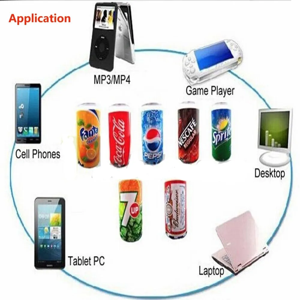 Novo metal latas de cerveja usb mini alto-falante bluetooth bebidas latas mini alto-falante portátil tf cartão com rádio fm para o telefone