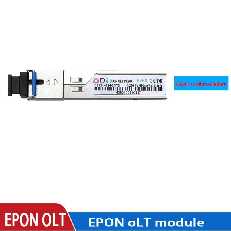 Ricetrasmettitore ottico EPON OLT PX20+ PX20++ px20+++ SFPOLT1.25G 1490/1310nm 3-7dBm SC OLT FTTH modulo soluzione per