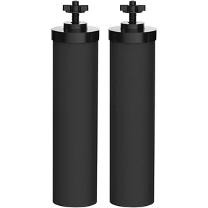 Запасной черный очищающий элемент Berkey BB9-2, фильтр для воды, совместимый с системой гравитационного фильтра, 2 упаковки