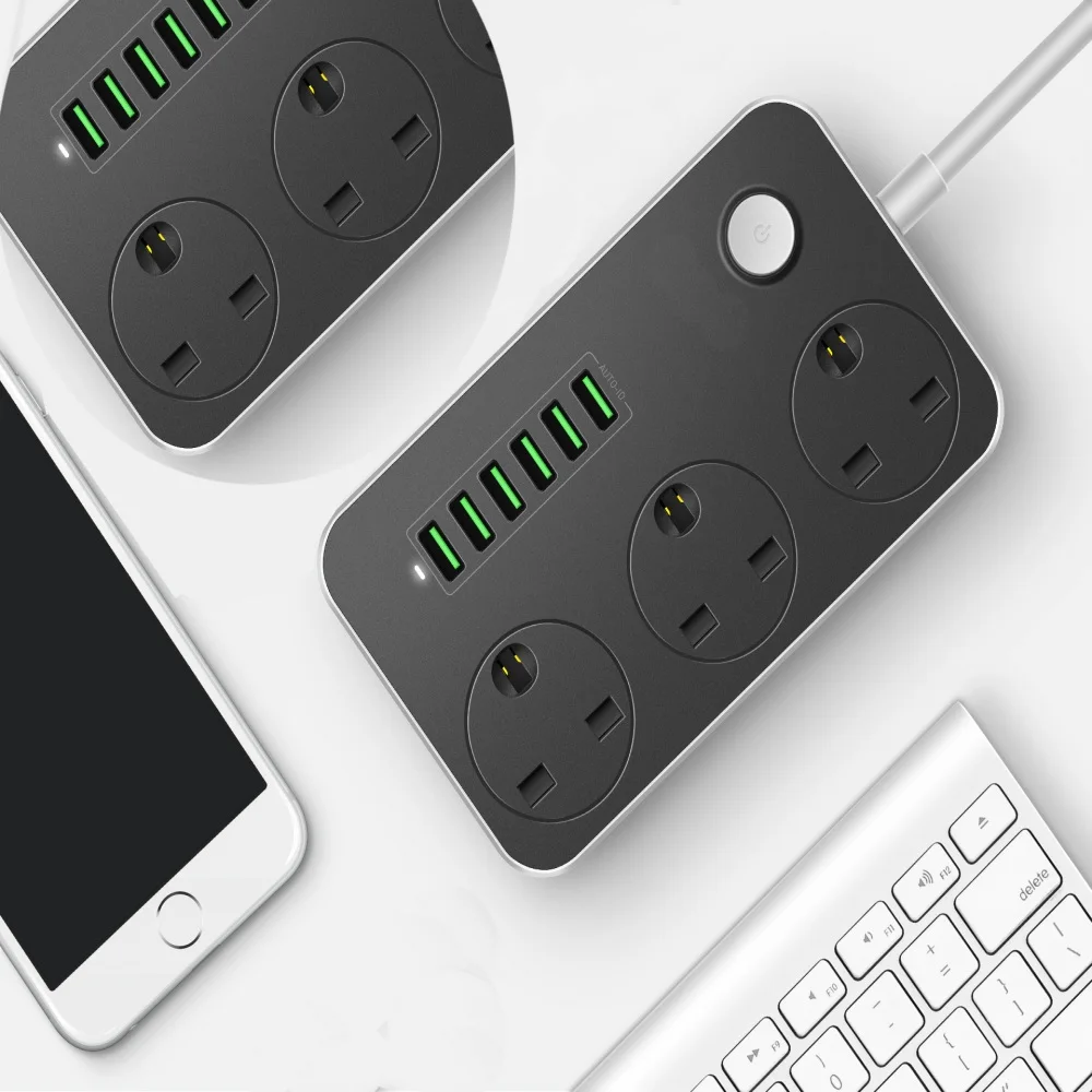 Cavo di prolunga UK power strip USB