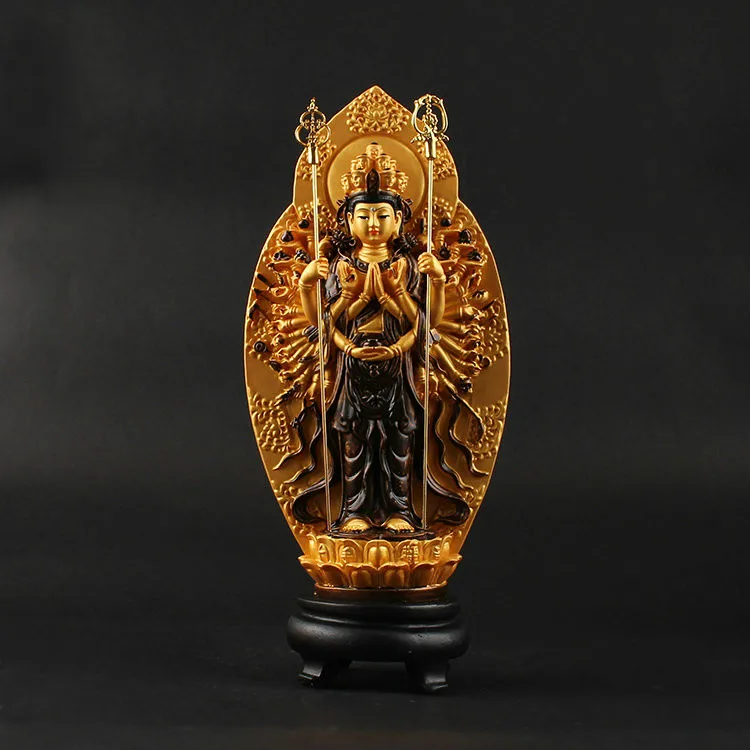 

Thousand Hands, Thousand Eyes, Guanyin Bodhisattva, Avalokitesvara, Hand Painted, Small Buddha Statue, Responsive,Buddha,