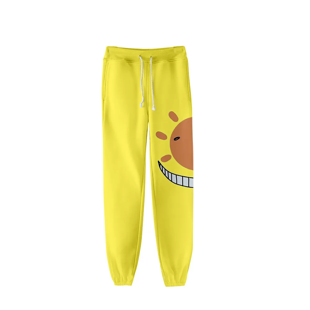 Anime assassinato sala de aula calças suor 3d joggers calças homens/mulheres casuais hip hop moletom pantalon homme cosplay