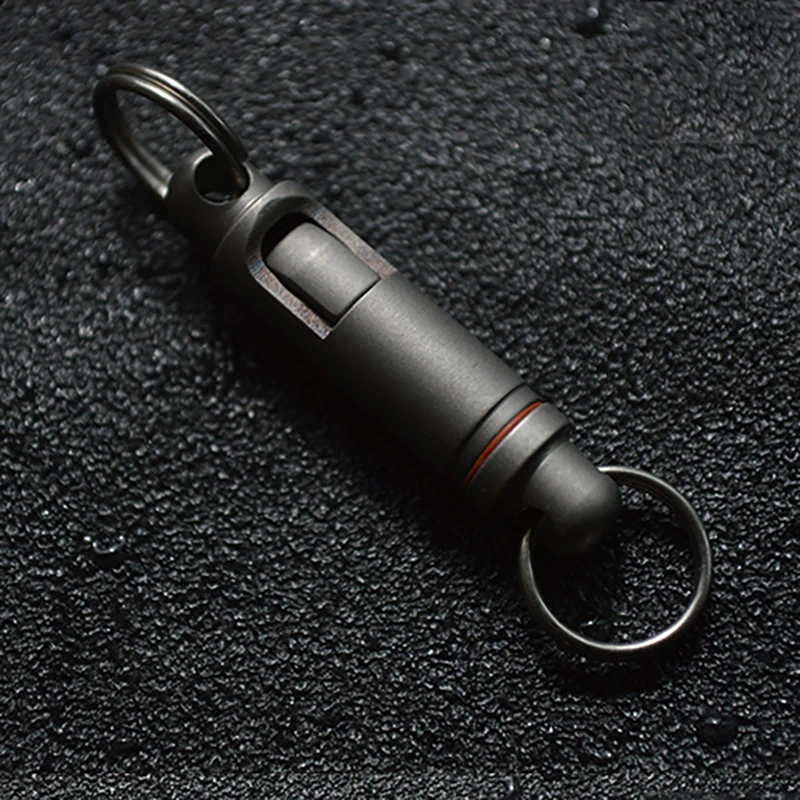 Titanium Alloy Hanging Buckle Elastic Quick Hanging Buckle Multifunctional Key Ring Pendant