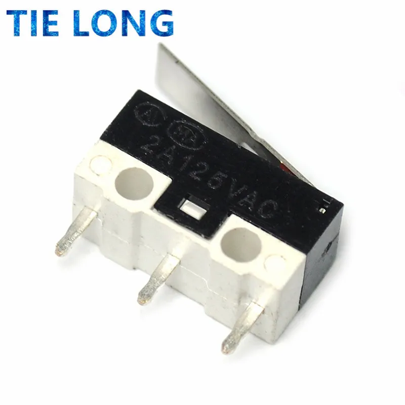 20PCS/Lot Micro Switch Push Button Switch 3 Pin 1A 125V AC Mini Light Touch Switch for Mouse