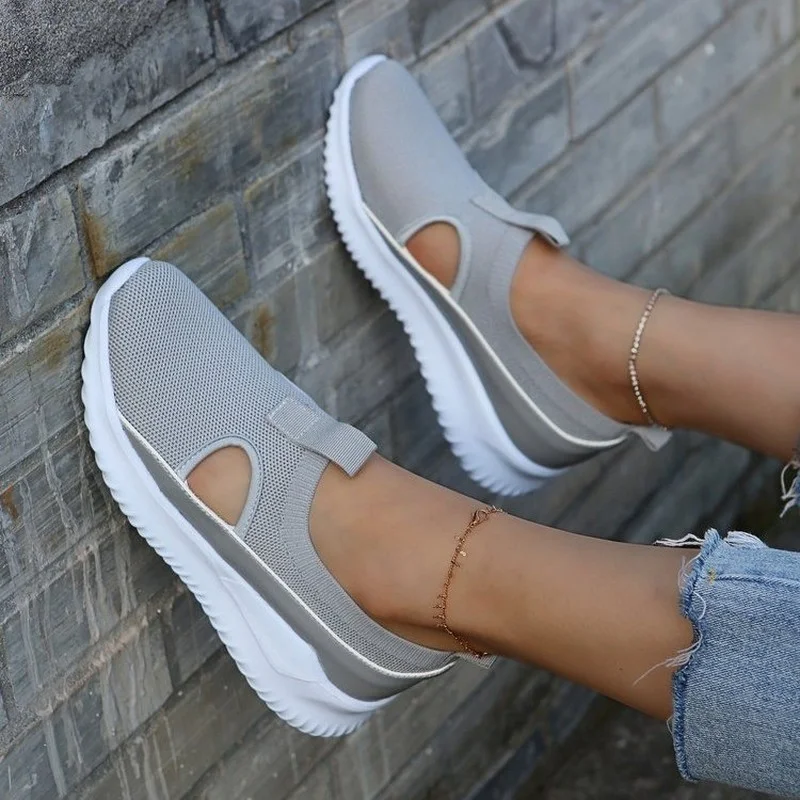 2021 Summer Women's Casual Shoes Large 35 - 43 Women's Shoes Respirable Mesh Thick Sole Vulcanized Shoes Chaussure Femme