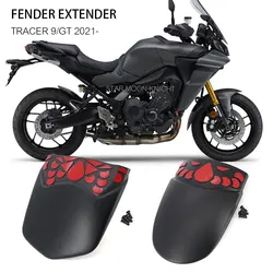 Fender dianteiro preto para Yamaha, Mudguard Extender, Extensão Hugger, Yamaha Tracer 9 Tracer-9 GT 2021, Acessórios para motocicletas