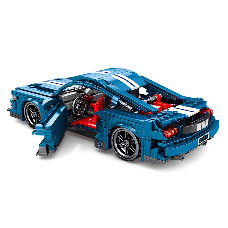 SEMBO 737pcs City Mechanical Pull Back Sports Car Building Blocks high-tech Racing Car Function Bricks Toys for Children