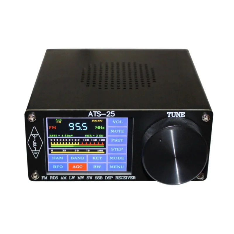 

2.4-inch touch screen Si4732 full-band radio receiver FM LW (MW and SW) and SSB