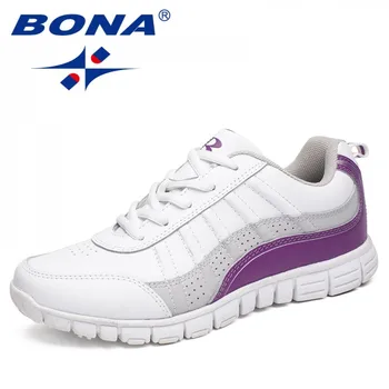 BONA New Hot Style damskie buty do biegania zasznurowane buty sportowe Outdoor Walking buty do joggingu wygodne trampki