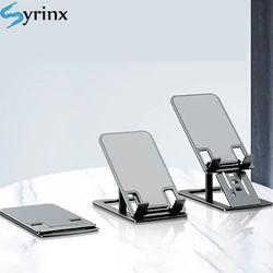 New Slim Folding Metal Desktop Stand Universal Adjustable Phone Holder Stand For iPhone Tablet Phone Desk Stand Mount Support