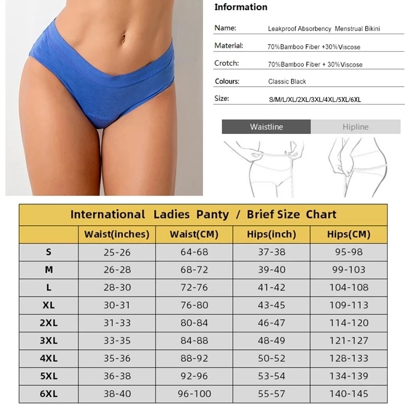 4-Layer Leakproof Menstrual Period Panties Fast Absorbent Underwear Sexy Lace Women Menstrual Briefs Plus Size Lingerie 5XL 6XL