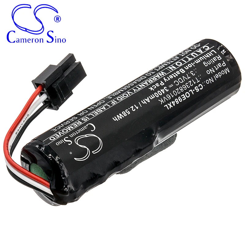 Baterai CameronSino untuk Logitech 984-001405 Ultimate Ear Boom 3 S-00170 Cocok dengan Logitech T123682016VK Baterai Speaker 3400MAh