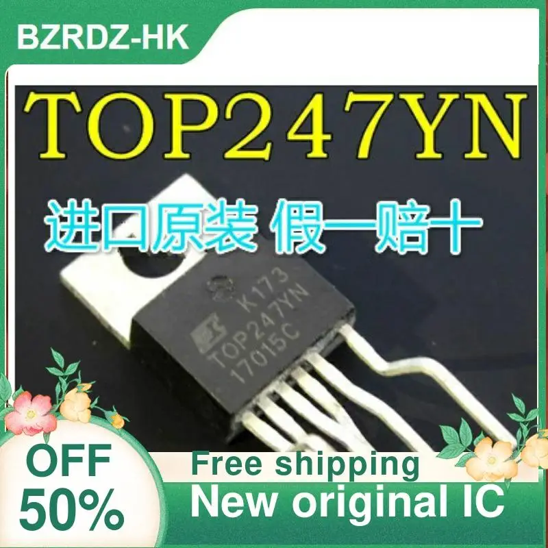 TOP247YN TOP247Y TO-220 IC, IC original novo, 5 PCes