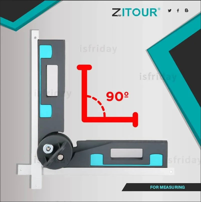 Zitour® Accurate Mitre Gauges for Mitre Saws Angular Bevel Gauge for Mitre Saws For measuring and transferring angles