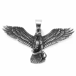 Hawk Catch Snake Necklace 316L Stainless Steel Jewelry Fashion Flying Eagle Biker Pendant With 60cm Chain