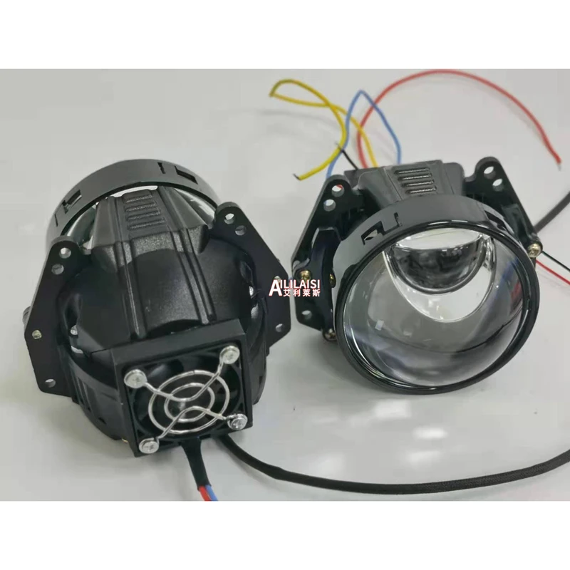 

Светодиод 3,0 дюйма для автомобилей и мотоциклов, 12 В, С биофокальным объективом, лазерная матрица, дальний свет, cannon h1 h7 h4 9005/9006, поврежденная установка