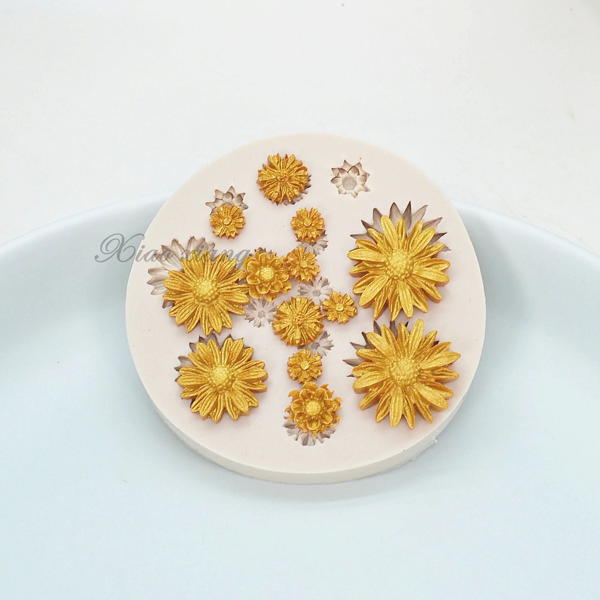 Small Flower Fondant Cake Silicone Molds Cake Decoration DIY Baking  Tools Flowers Rose Daisy Chocolate Mold Soap Mold