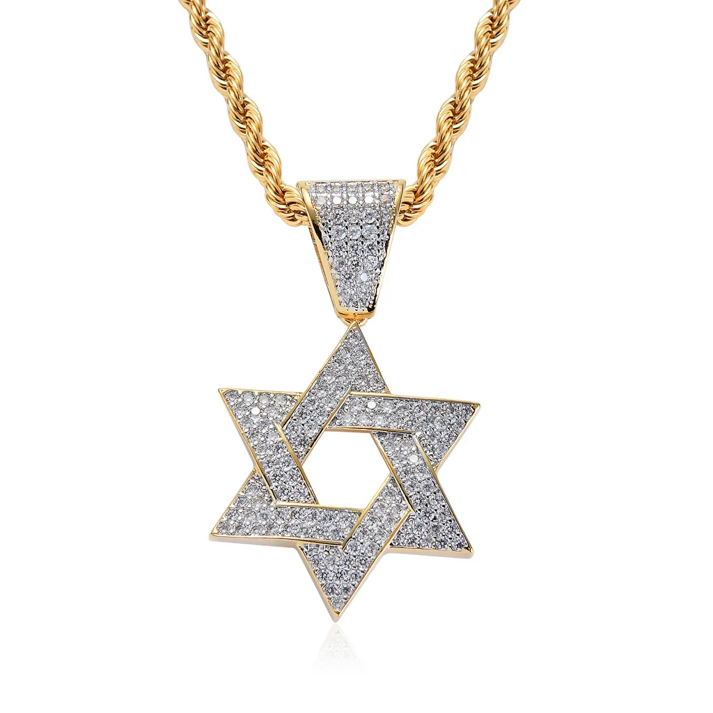 

Geometric Iced Out Bling Bling Pendant Necklace Mirco Pave Prong Setting Men Women Female Male Fashion Hip Hop Jewelry BP104