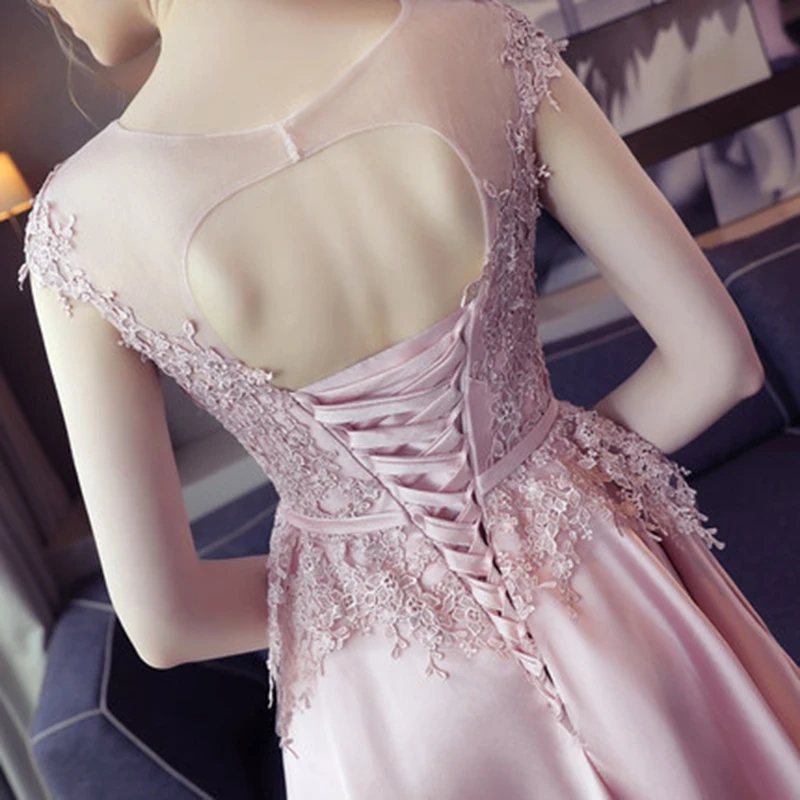 Sweetheart Neck Homecoming Dresses 레이스 아플리케 핑크 파티 드레스 오픈 연예인 댄스 파티 드레스 robe de soirée femme vestidos22