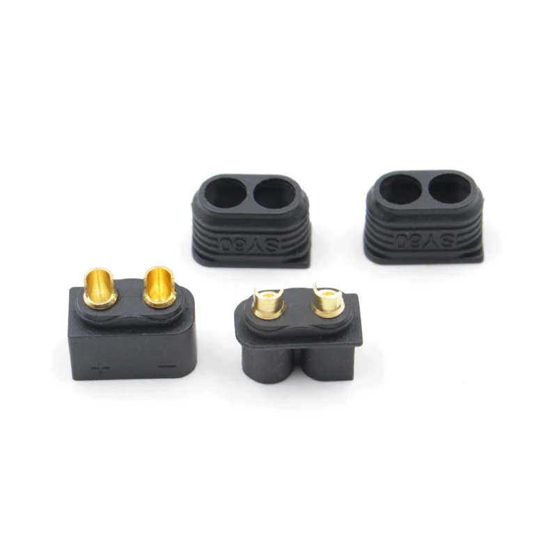 SY60 Connector Plug Male/Femal with Sheath Battery ESC Distributor Board Connector Compatible with Amass XT60 XT60H For Battery