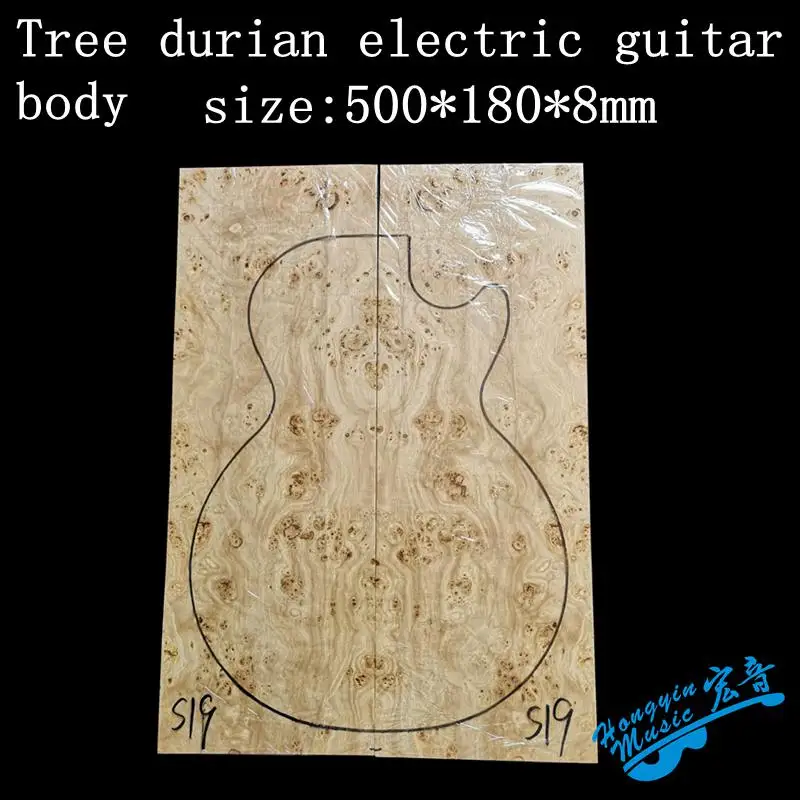 Tree durian electric guitar body veneer cosmetic board making electric guitar material accessories Shandong Hongyin