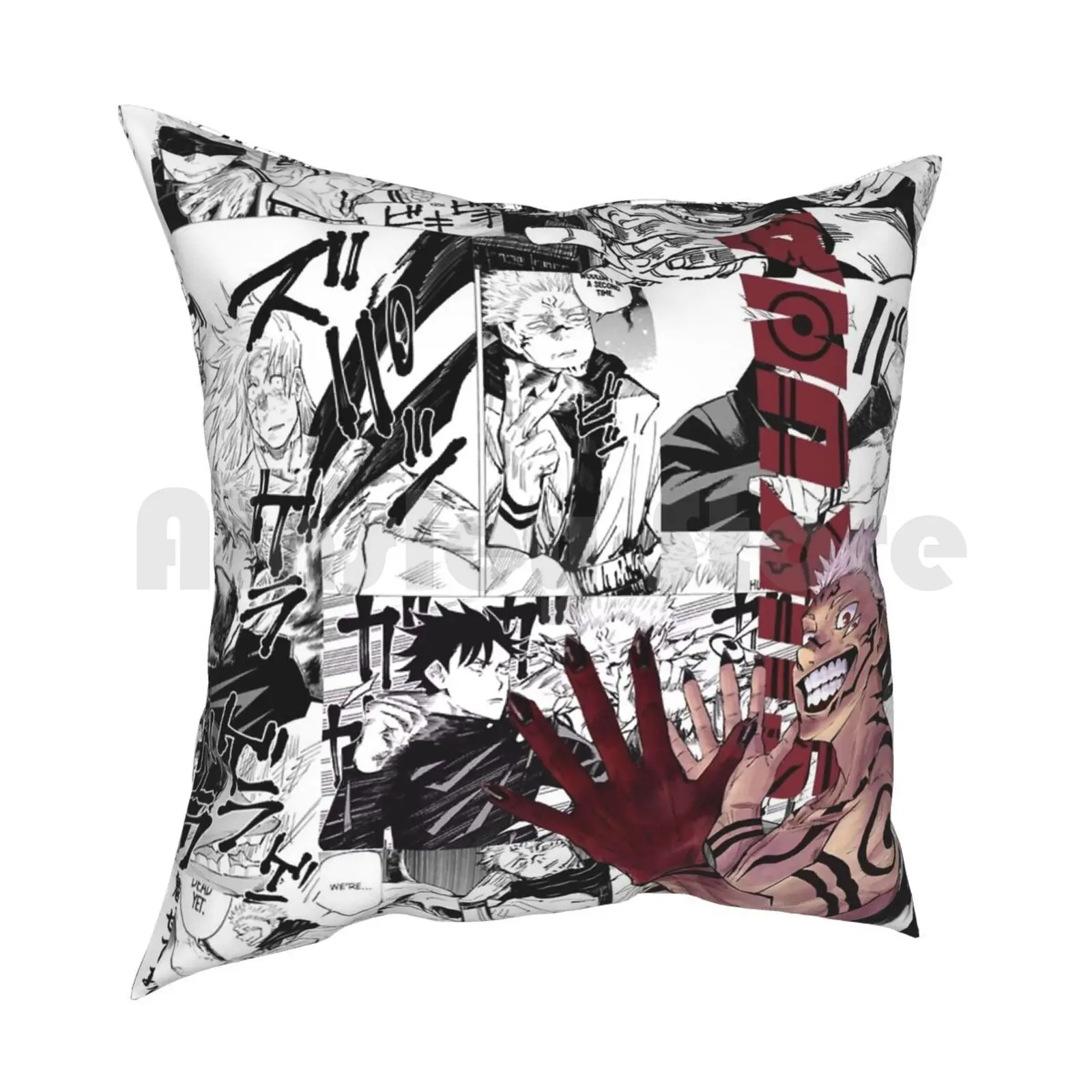 Sukuna Pillow Case Printed Home Soft Throw Pillow Jujutsu Kaisen Anime Gojo Sukuna Weeb