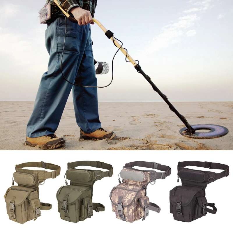 Waterproof Oxford Cloth Camouflage Pinpointing Metal Detector Find Bag Journalist Photography Sports 4XFD