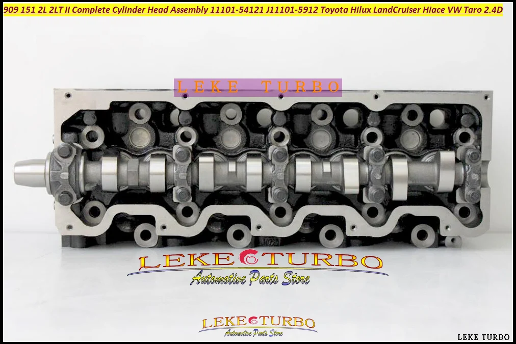 909 151 2L 2LT II 2L-TE Complete Cylinder Head Assembly 11101-54121 J11101-5912 For Toyota Hilux Land Cruiser Hiace VW Taro 2.4D