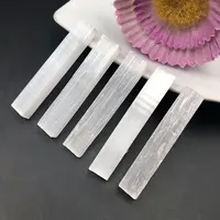 10pcs/Lot Natural Selenite Stick Raw Gypsum Crystal Mineral Healing Stone Reiki Gift Chakra Witchcraft Home Decoration Garden 5