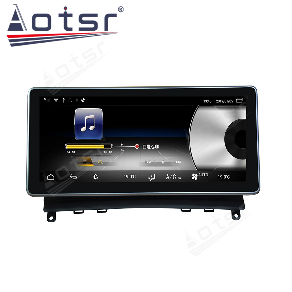 For Mercedes Benz C Class W204 2007 Android 9 Car Radio GPS Multimedia 2008 - 2014 Car Navigation Player 8 Core Bluetooth WiFi