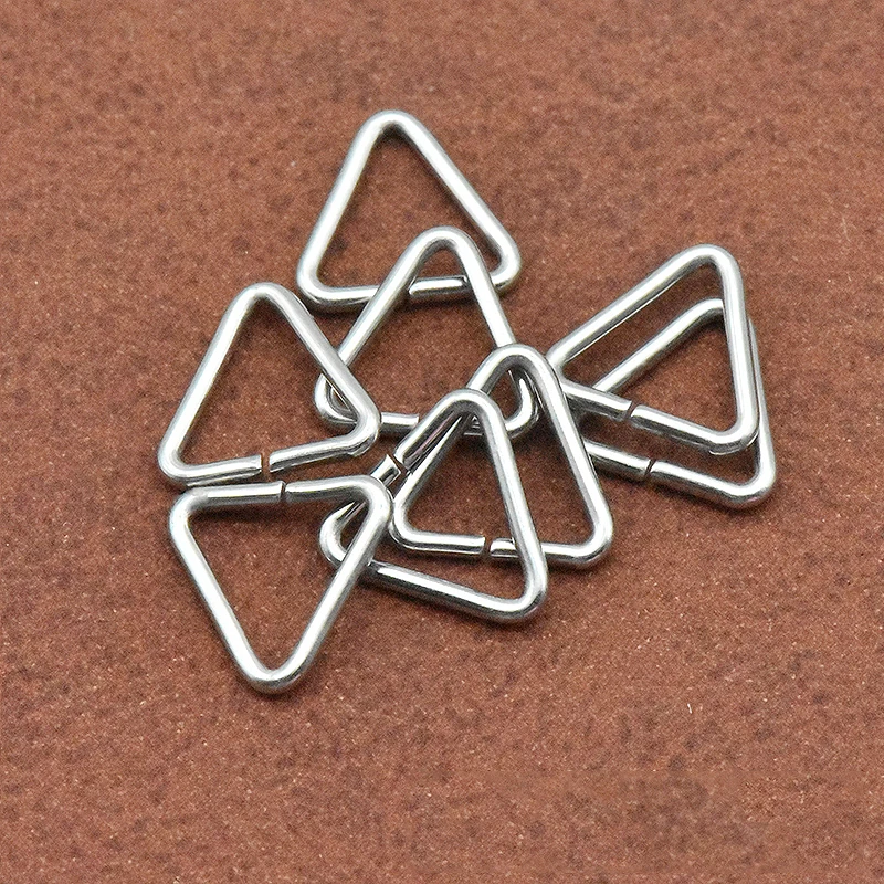 100pcs/lot Jewelry Making Findings Triangle Open Jump Rings & Split Rings DIY Handmade Jewelry Stainless Steel Connector