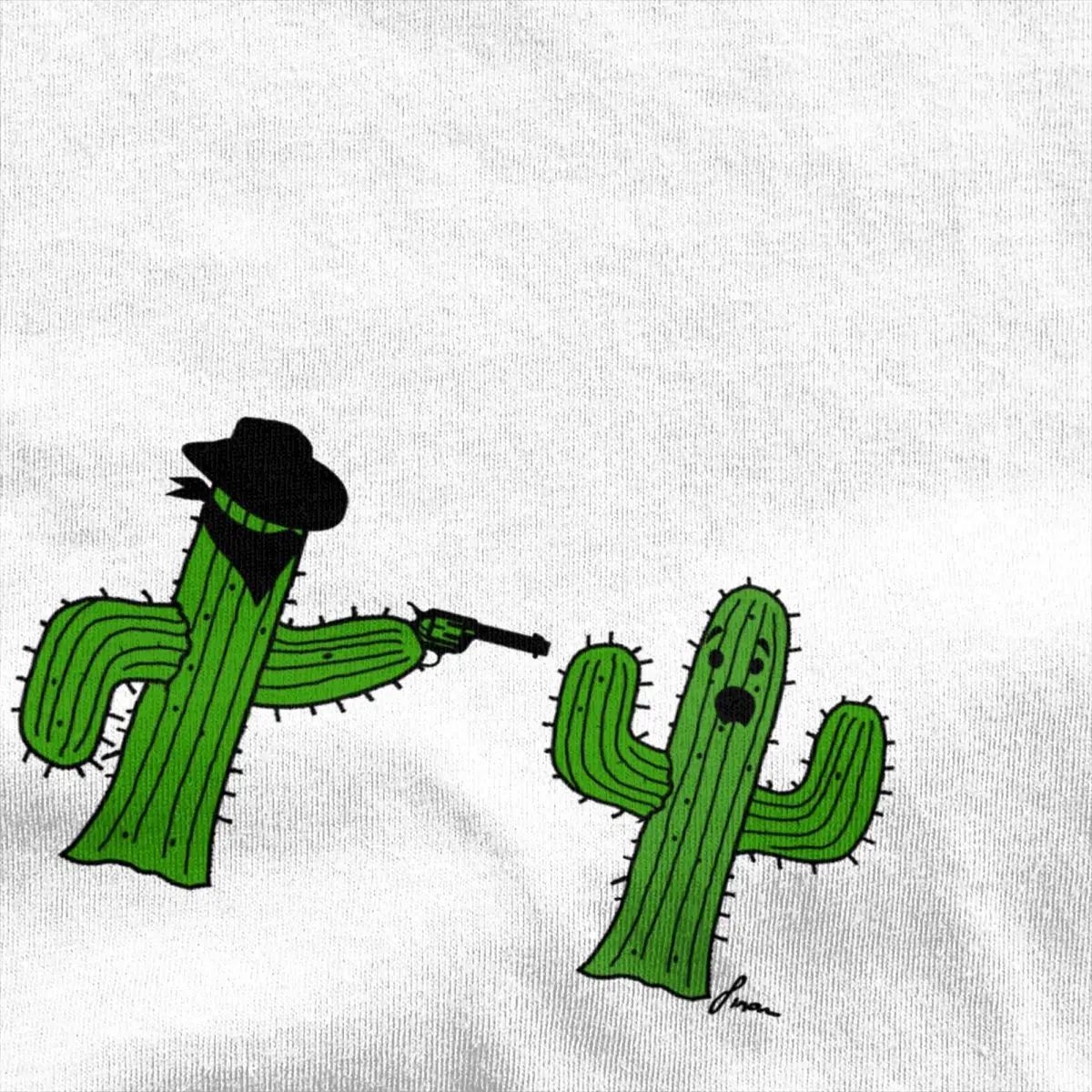 Stick Them Up Cactus T Shirt Men's Cotton Creative T-Shirts O Neck Plant Tees Short Sleeve Clothing Plus Size