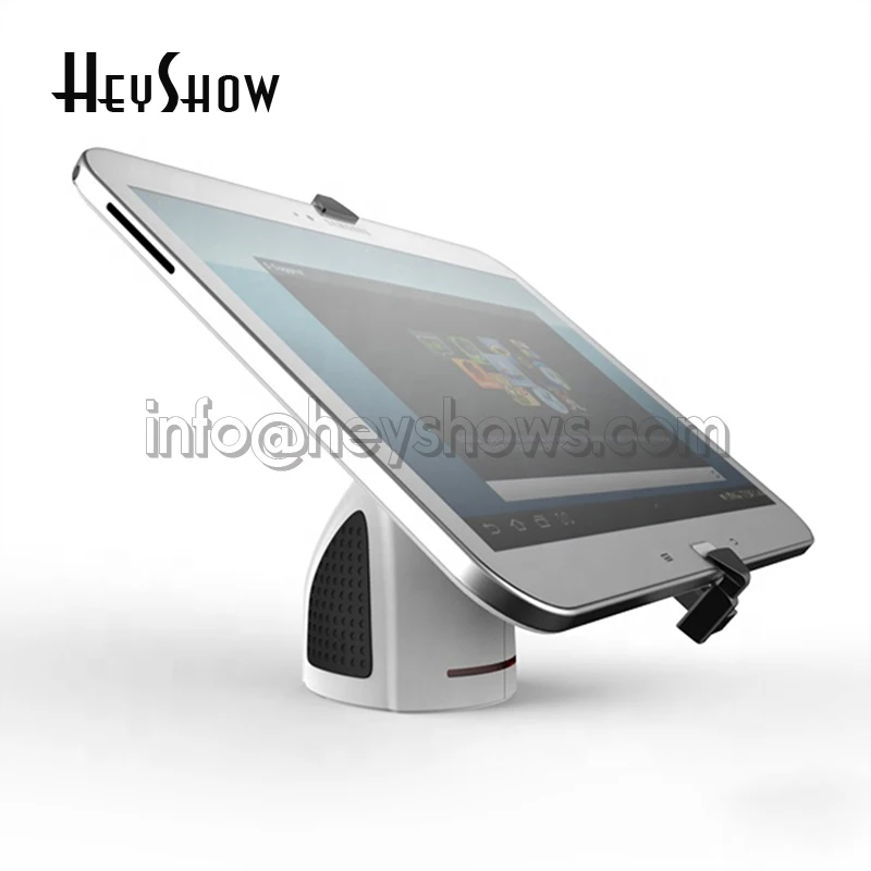 Tablet Security Alarm antykradzieżowy Uchwyt zaciskowy do iPada Apple Huawei Samsung Xiaomi Pad z alarmem antywłamaniowym 6x Protection