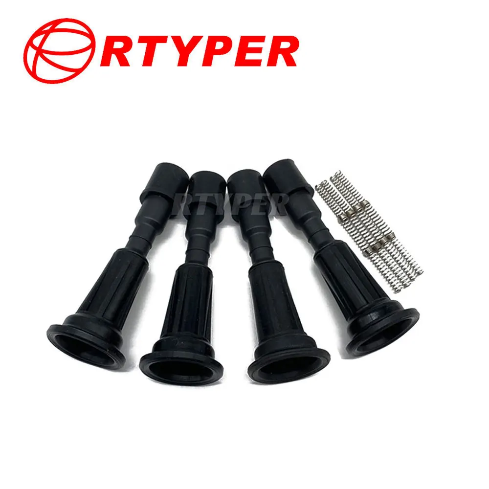 4 Pcs ZJ20-18-100 ZJ49-18-100 ZJ20-18-100A AIC-4051 Ignition Coil Rubber Boots R26215 For Mazda 3 Wuling Hongguang 1.5